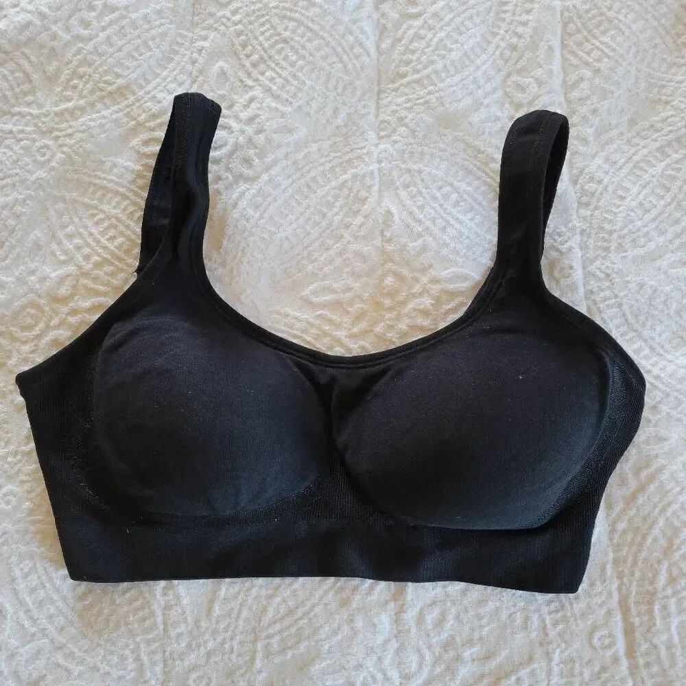 Truekind Black Wireless Bra Women’s Small